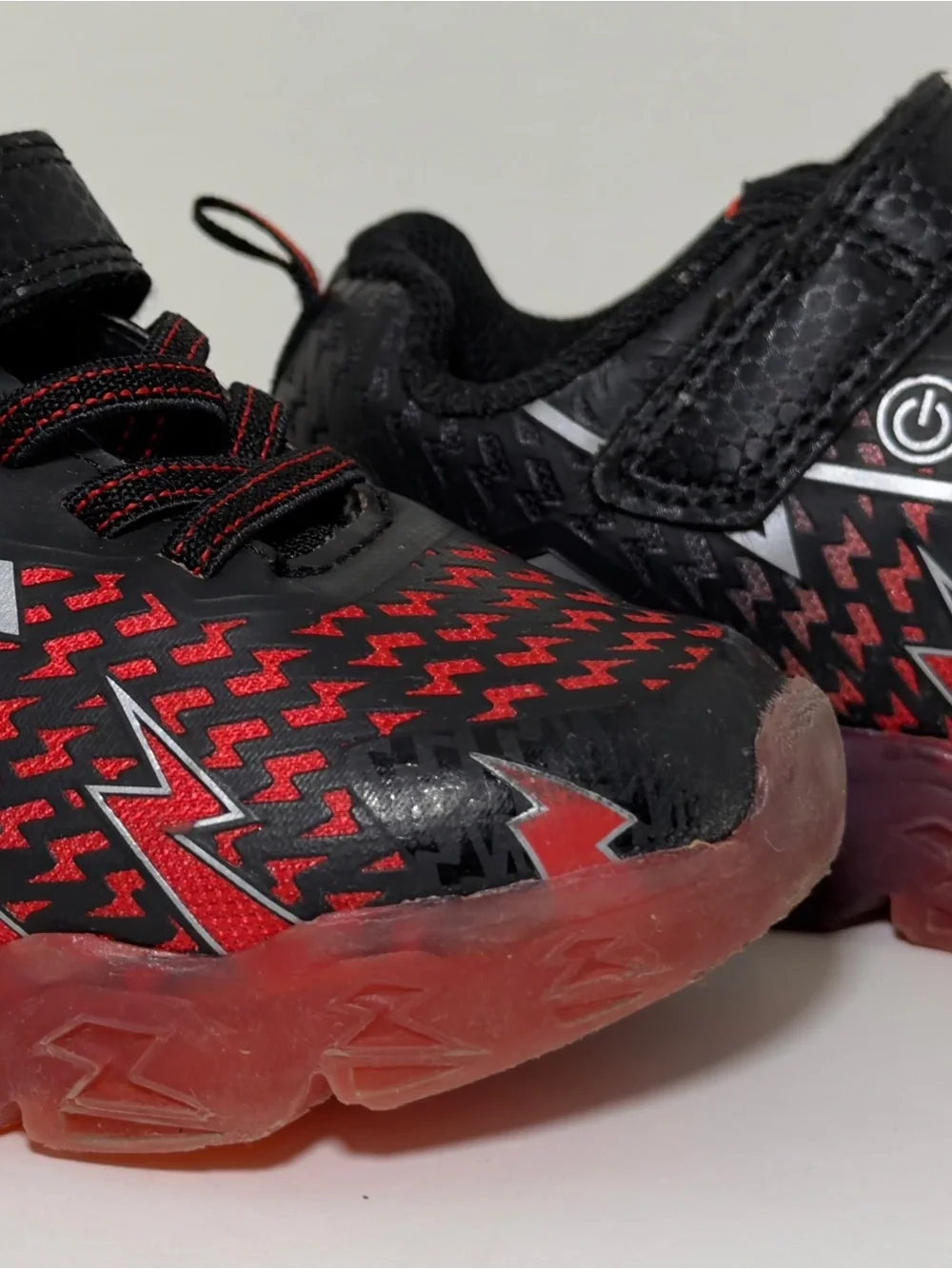 Athletic Works Black and Red Kids Sneakers